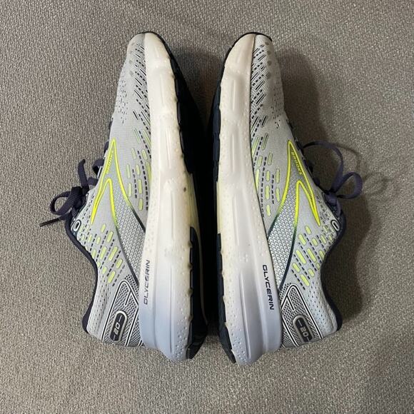 Brooks Women's Glycerin 20 Neutral Running Shoe - Light Blue/Peacoat/Nightlife - - Picture 10 of 13